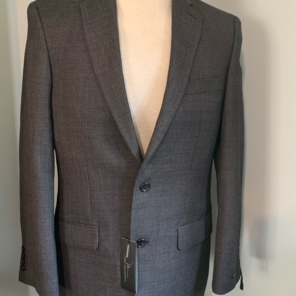 Marc Anthony NWT Modern Sports Jacket Charcoal 38R New $240 MSRP